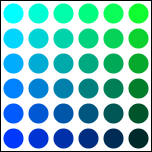 Filled circle grid