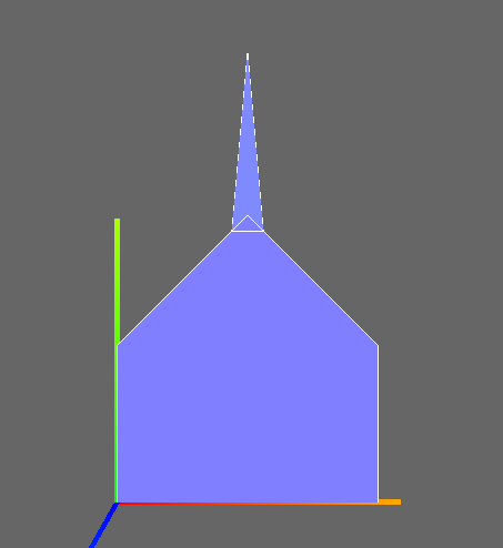 church from Z axis